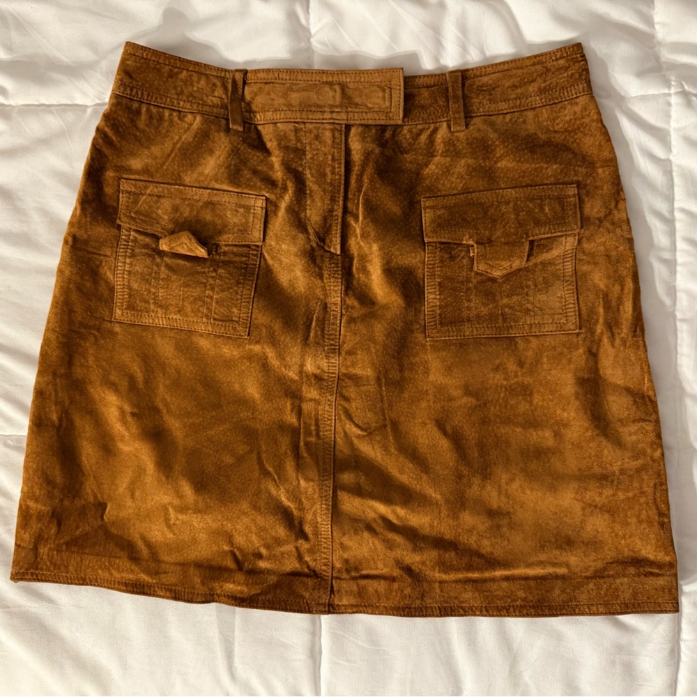 INC International Concepts Tan Suede Skirt